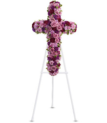 Faith Cross from Metropolitan Plant & Flower Exchange, local NJ florist